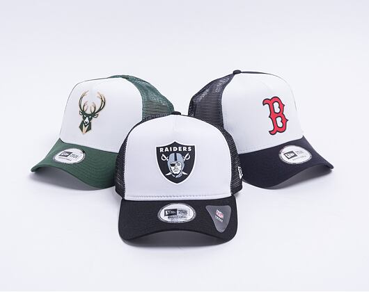 Kšiltovka New Era 9FORTY A-Frame Trucker NFL Team Color Block Oakland Raiders - Team Color