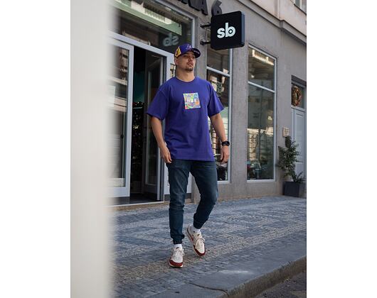 Triko HUF Acid House Box Logo Grape