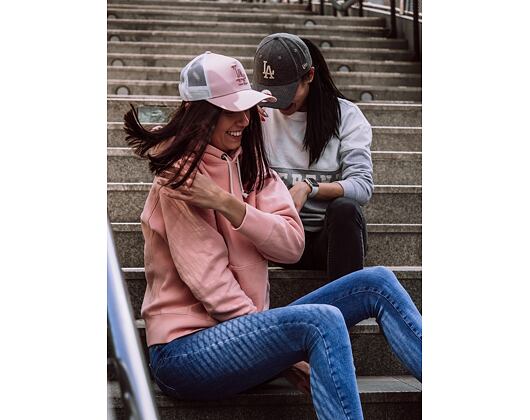 Dámská Kšiltovka New Era Trucker Satin Los Angeles Dodgers 9FORTY Pink Snapback