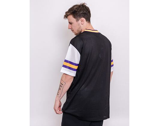 Triko New Era NFL Stripe Sleeve Oversized Tee Minnesota Vikings Black