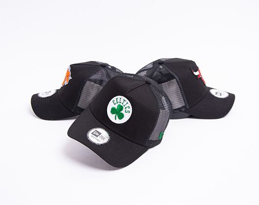 Kšiltovka New Era 9FORTY A-FRAME Trucker NBA Dark Base Team Boston Celtics Black