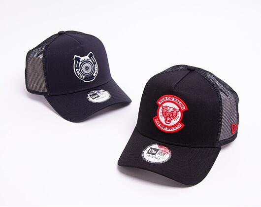 Kšiltovka New Era 9FORTY A-FRAME Trucker Motosport Black