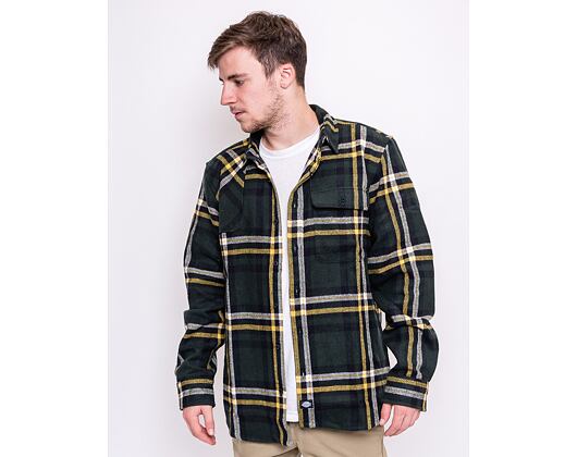 Košile Dickies Prestonburg OGX Olive Green/Yellow/White