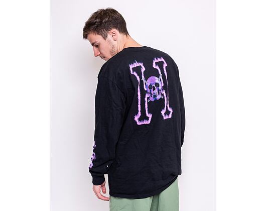 Triko S Dlouhým Rukávem HUF Screw Head Classic H Black