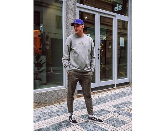Mikina HUF Woz Pullover Grey Heather