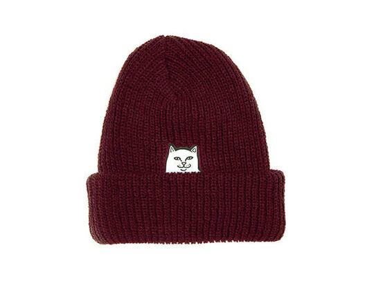 Kulich RIP N DIP Lord Nermal Ribbed Beanie Burgundy