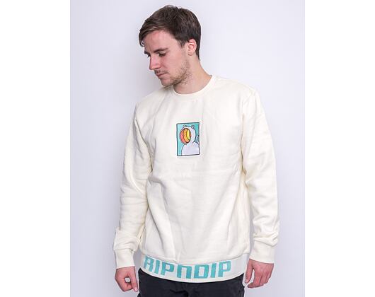 Mikina RIP N DIP Open Mind Crewneck Sweater Natural
