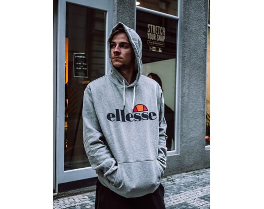Mikina Ellesse SL Gottero OH Hoody Grey Marl SHC07407