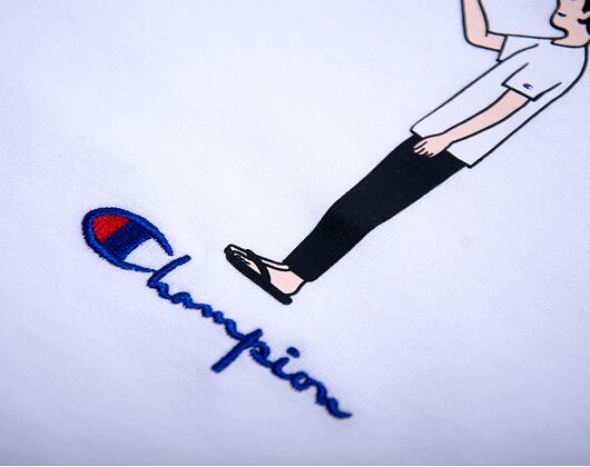 Triko Champion Crewneck T-Shirt White 214419 WW006