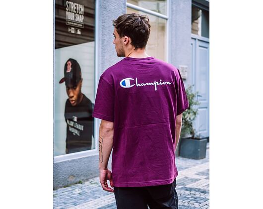 Triko Champion Crewneck T-Shirt Burgundy 214279 VS506