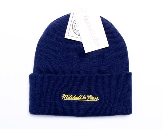 Kulich Mitchell & Ness INTL534 Team Logo Cuff Knit Michigan Wolverines