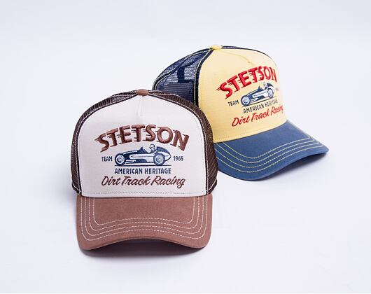 Kšiltovka Stetson Trucker Cap Dirt Track Racing Brown 7751154