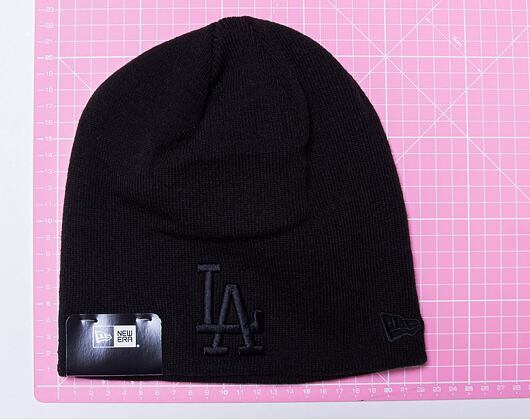 Kulich New Era MLB League Essential Skull Knit Los Angeles Dodgers Black