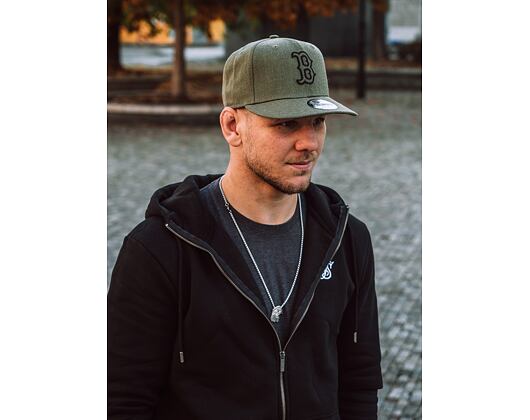 Kšiltovka New Era 9FIFTY Boston Red Sox Heather Essential New Olive/Black