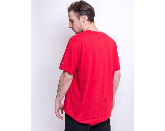 Triko New Era Split Logo Tee Chicago Bulls Front Door Red