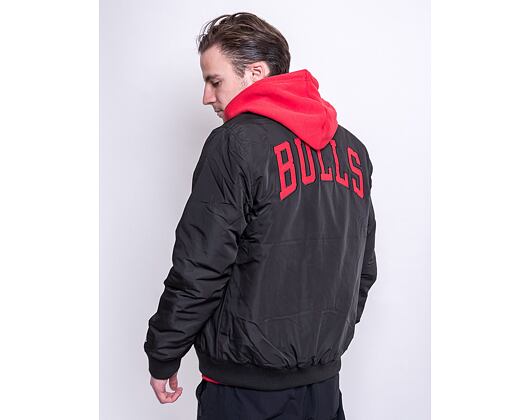 Bunda New Era Team Logo Jacket Chicago Bulls Black