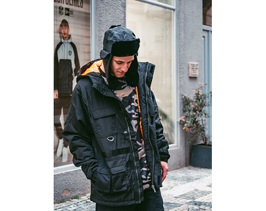 Bunda Karl Kani Signature Padded Utility Jacket Black 6074739