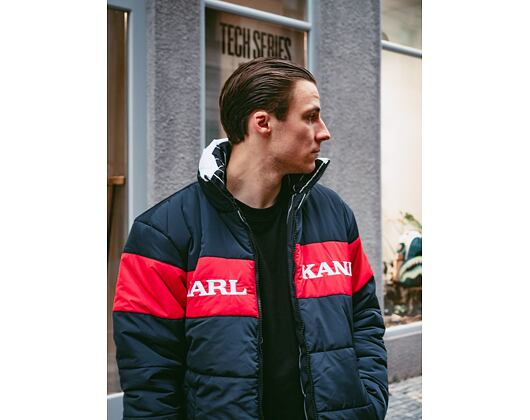 Bunda Karl Kani Retro Block Reversible Puffer Jacket Navy/Red 6076498