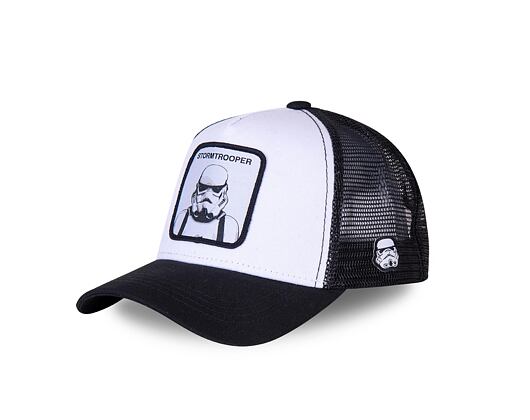 Kšiltovka Capslab Stormtrooper Trucker Black / White