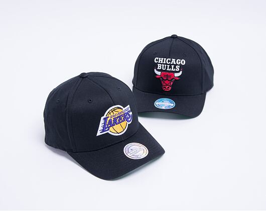 Kšiltovka Mitchell & Ness Los Angeles Lakers 537 Team Logo High Crown Black