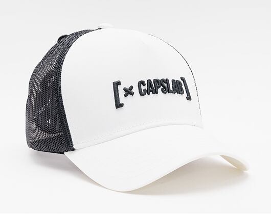 Kšiltovka Capslab Trucker Brand Logo White/Black Reflective 3