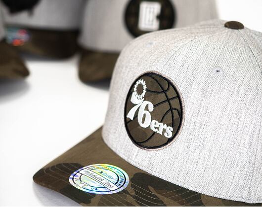Kšiltovka Mitchell & Ness INTL851 Philadelphia 76ers Heather Camo 110 Snapback