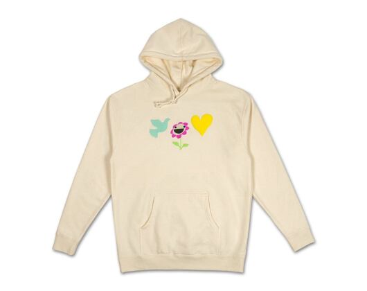 Mikina Pink Dolphin Be Kind Hoodie AF12011BKHTA Tan