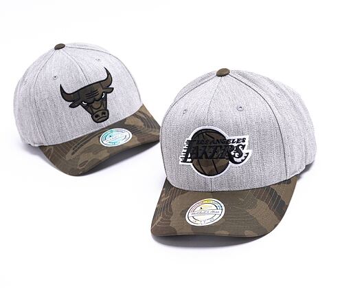 Kšiltovka Mitchell & Ness INTL851 Los Angeles Lakers Heather Camo 110 Snapback