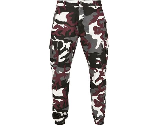 Kalhoty Urban Classic TB3137 Camo Cargo Jogging Pants 2.0 Wine Camo