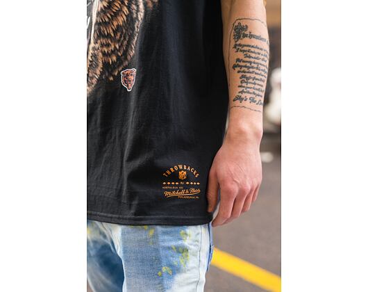 Triko Mitchell & Ness Chicago Bears NFL Animal Tee Black