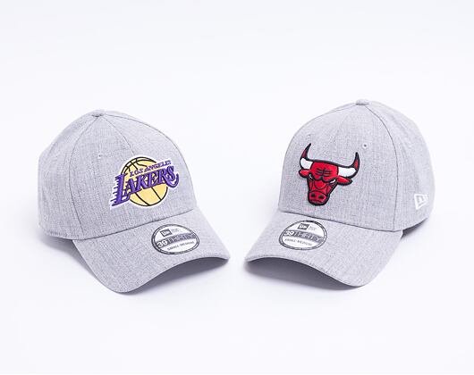 Kšiltovka New Era 39THIRTY Heather Los Angeles Lakers Stretch Fit Gray