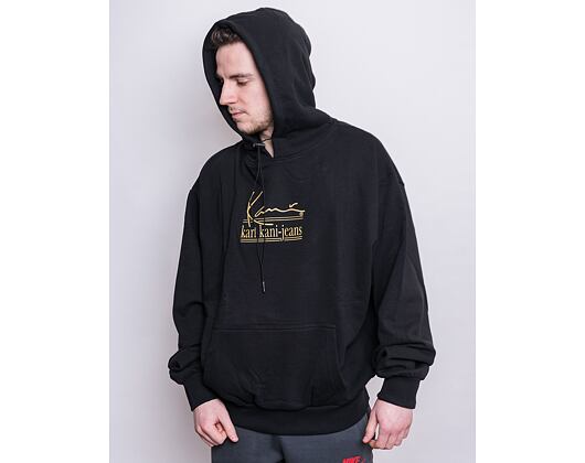 Mikina Karl Kani Jeans Oversize Hoodie Black 6093278