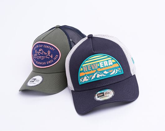 Kšiltovka New Era 9FORTY 9FORTY Outdoor Patch Trucker Snapback Navy