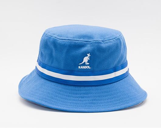 Klobouk Kangol K4012SP Stripe Laninsh Mykonos Blue