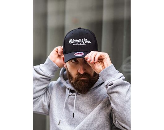 Kšiltovka Mitchell & Ness - Branded Pinscript Classic Red - Black / White