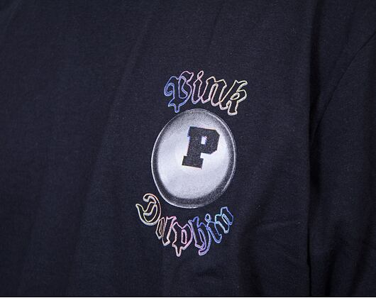 Triko Pink Dolphin Chrome 8 Ball Ocean Tee Black