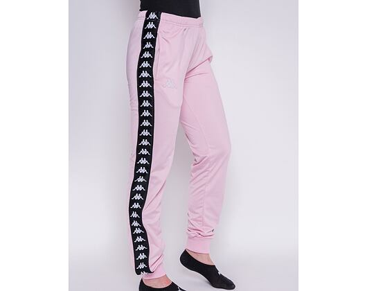 Dámské Tepláky Kappa 222 Banda Wrastoria Slim BZ5 Pink/Black/White