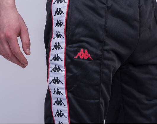 Tepláky Kappa 222 Banda Rastoria Slim C1D Black/Red/White