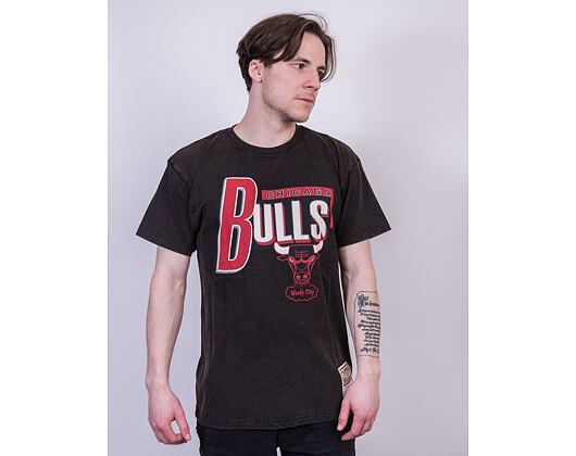 Triko Mitchell & Ness Chicago Bulls Center Circle SSTEINTL930 Washed Black