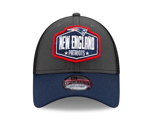 Kšiltovka New Era 9FORTY NFL 21 Draft New England Patriots Snapback Heather Grey / Team