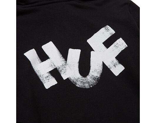 Mikina HUF Haze Brush Hoodie Black