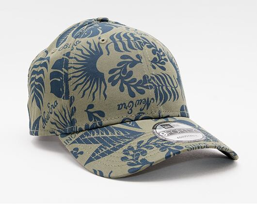 Kšiltovka New Era 9FORTY Hibiscus Print Strapback New Olive