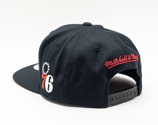 Kšiltovka Mitchell & Ness Foundation Script PHILADELPHIA 76ERS Black 6HSSMM19008-P76BLCK