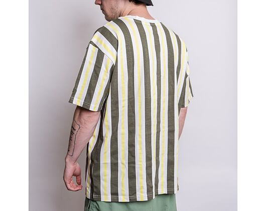 Triko New Era MLB Oversized Stripe San Francisco Giants Off White / New Olive