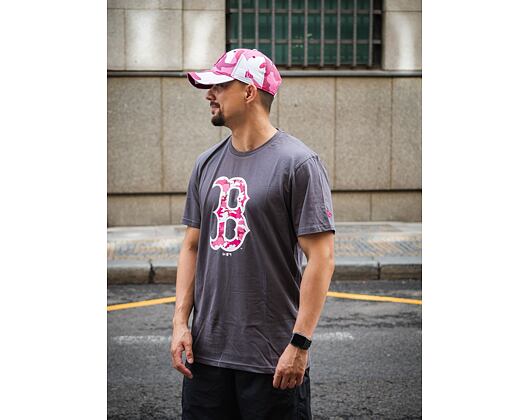 Triko New Era MLB Camo Pack Infill Boston Red Sox Graphite / Red Camo