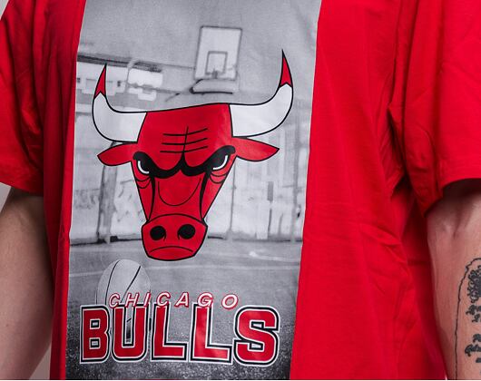 Triko New Era NBA PhotoGraphic Tee Chicago Bulls Red