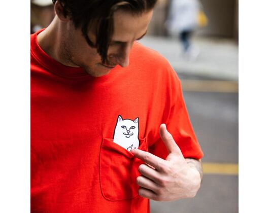 Triko RIP N DIP Lord Nermal Pocket Tee RND4984 Red