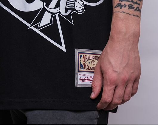 Triko Mitchell & Ness Philadelphia 76ers Big Face Tee 3.0 Black