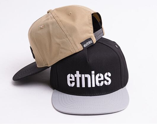 Kšiltovka ETNIES Corp Snapback Black/Grey