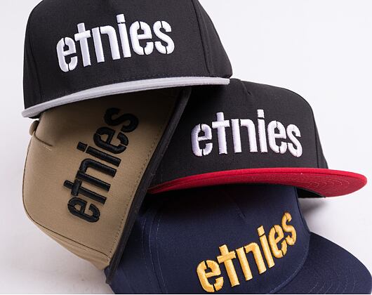 Kšiltovka ETNIES Corp Snapback Navy/Yellow